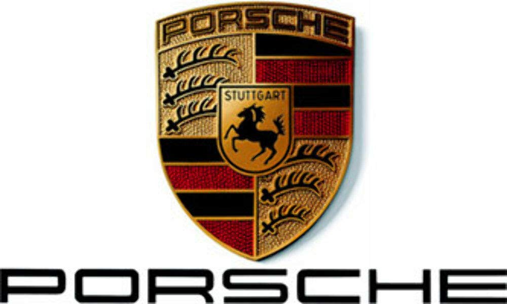 Porsche Stainless Steel License Frame - Matte Black Finish, Model PNA 702 005 00