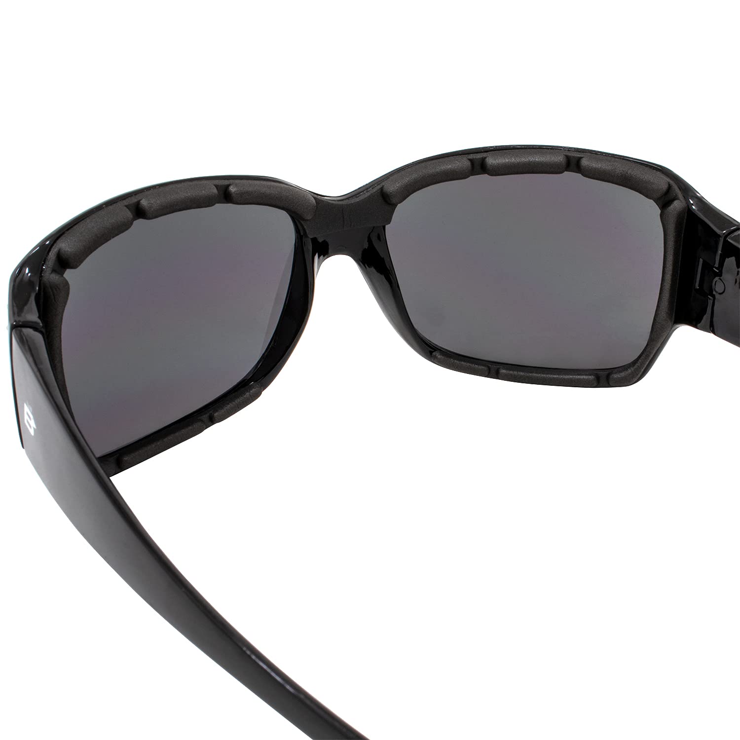 Birdz Eyewear Ladybird Womens Fashion Padded Motorcycle Sunglasses Riding Glasses W/Rhinestones Black (Smoke)