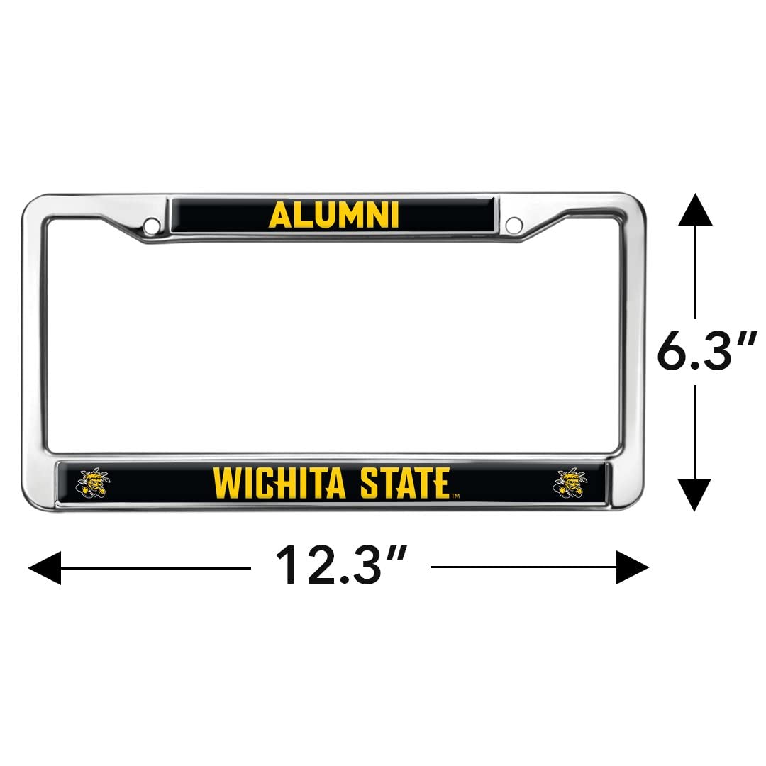 Wichita State University Alumni Design Full Size Standard License Plate Metal Frame