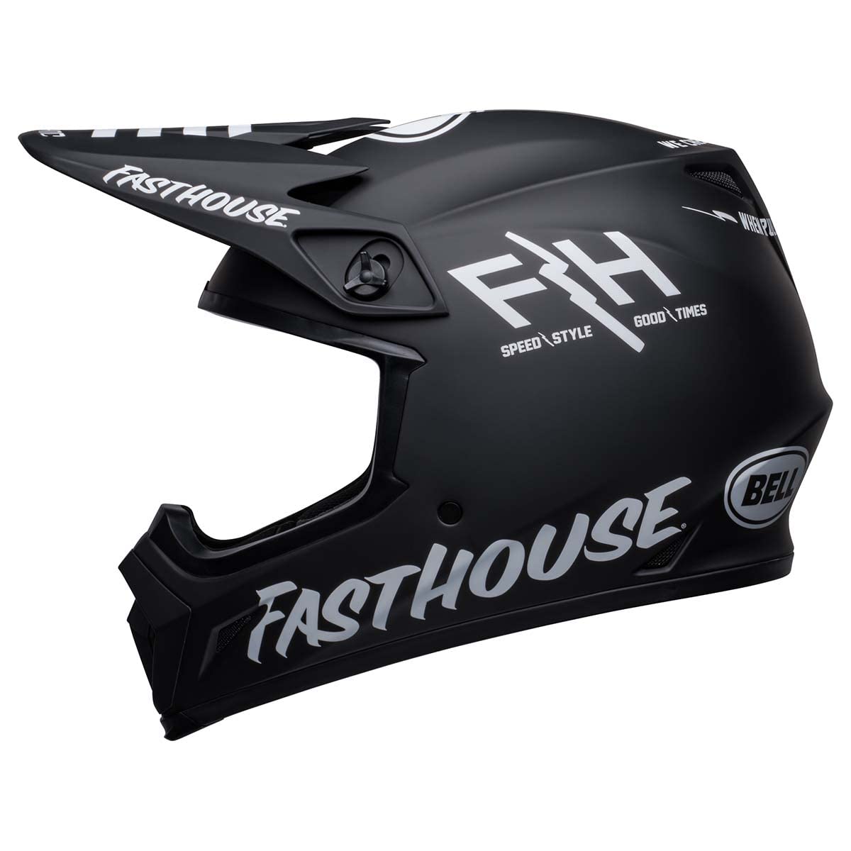 Bell Mx-9 Mips Dirt Helmet (Fh Prospect Matte Black/White - X-Large)
