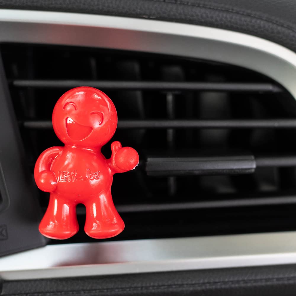 Little Joe 96407-6Pk Cherry Scent Car Air Freshener Clips To A/C Air Vent Uses Alcohol-Free Fragrance Oil Is Non-Hazardous And Non-Toxic Plastic, Pack Of 6
