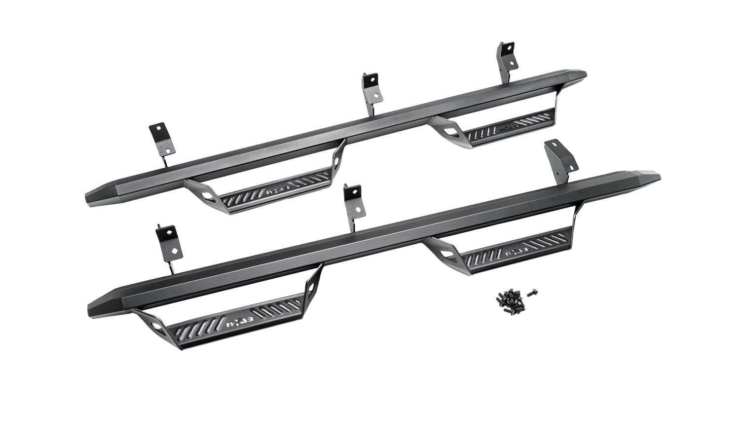 Realtruck Predator Pro Steps For Ford Bronco | Wheel-To-Wheel, Rust-Proof Aluminum, Textured Black | Prf2156B-Tx | Fits 2021-2024 Ford Bronco 2-Door