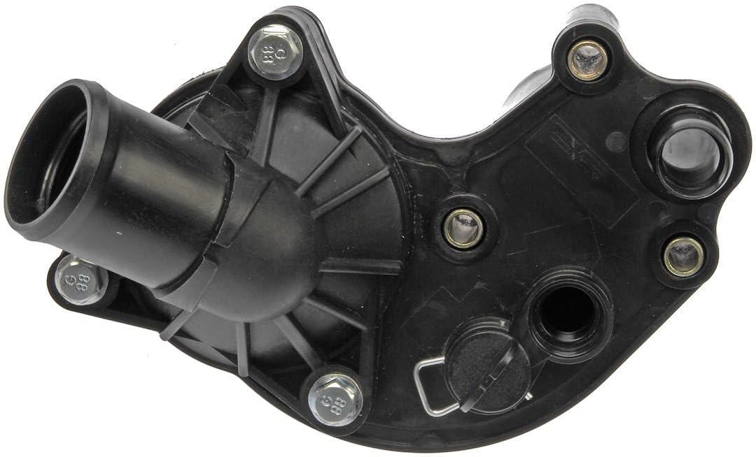 Dorman Engine Coolant Thermostat Housing Assembly, Model 902-860, Plastic, Black, Compatible with Ford/Mercury Models
