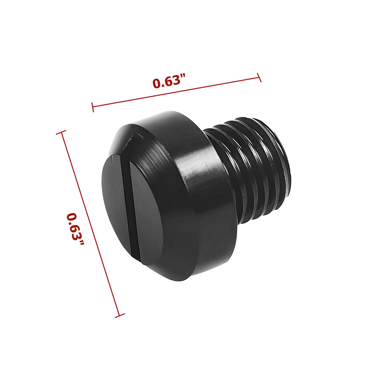 zipelo Motorcycle Mirror Screw, 2 Pcs Mirror Hole Plugs for Motor Rearview Mirrors, Blanking Motorcycle Decorative Accessories,