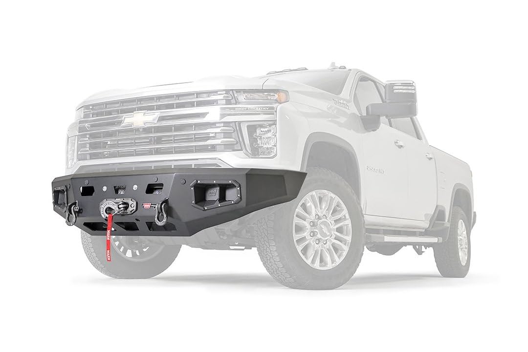 Warn 107004 Ascent Front Bumper Without Grille Guard Tube, Fits: Chevrolet Silverado Hd 2500/3500 (2020-Current)