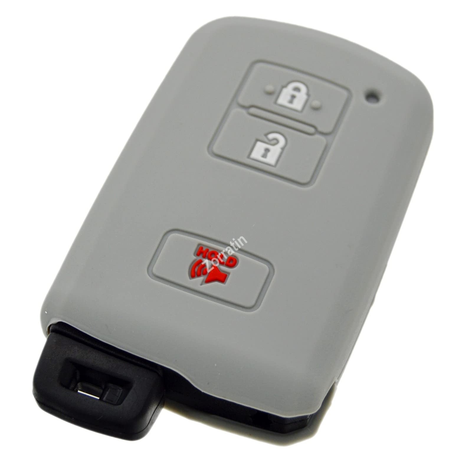 Silicone Remote Key Fob Cover Protector Compatible with 2018 2017 2016 Toyota Tacoma Land Cruise Prius V RAV4 HYQ14FBA