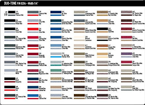 Universal Duo-Tone 0204253 - Auto Customizing 2 Color Dual Pinstripe - 4/16'' X 150' (1/8    Stripe, 1/16'' Gap, Then 1/16    St