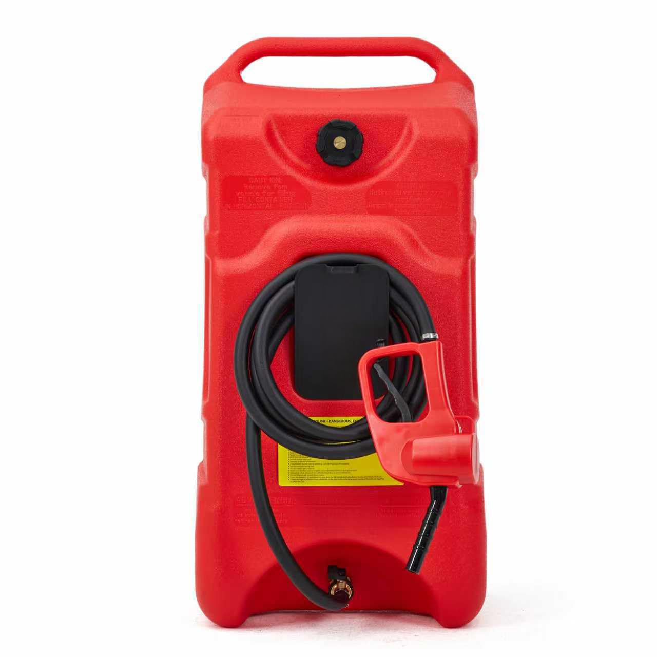 16 Gallon Fuel Caddy, Portable Gas Tank With Pump, Fuel Transfer Tank, Portable Gasoline Tank On Wheels With Le Fluid Transfer S