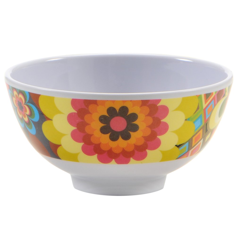 French Bull Melamine Mini Bowl, 4-Piece Set, 10 Fluid Ounces, Small Serving Bowl - Snack, Condiment, Dip, Dessert, Ice Cream - S