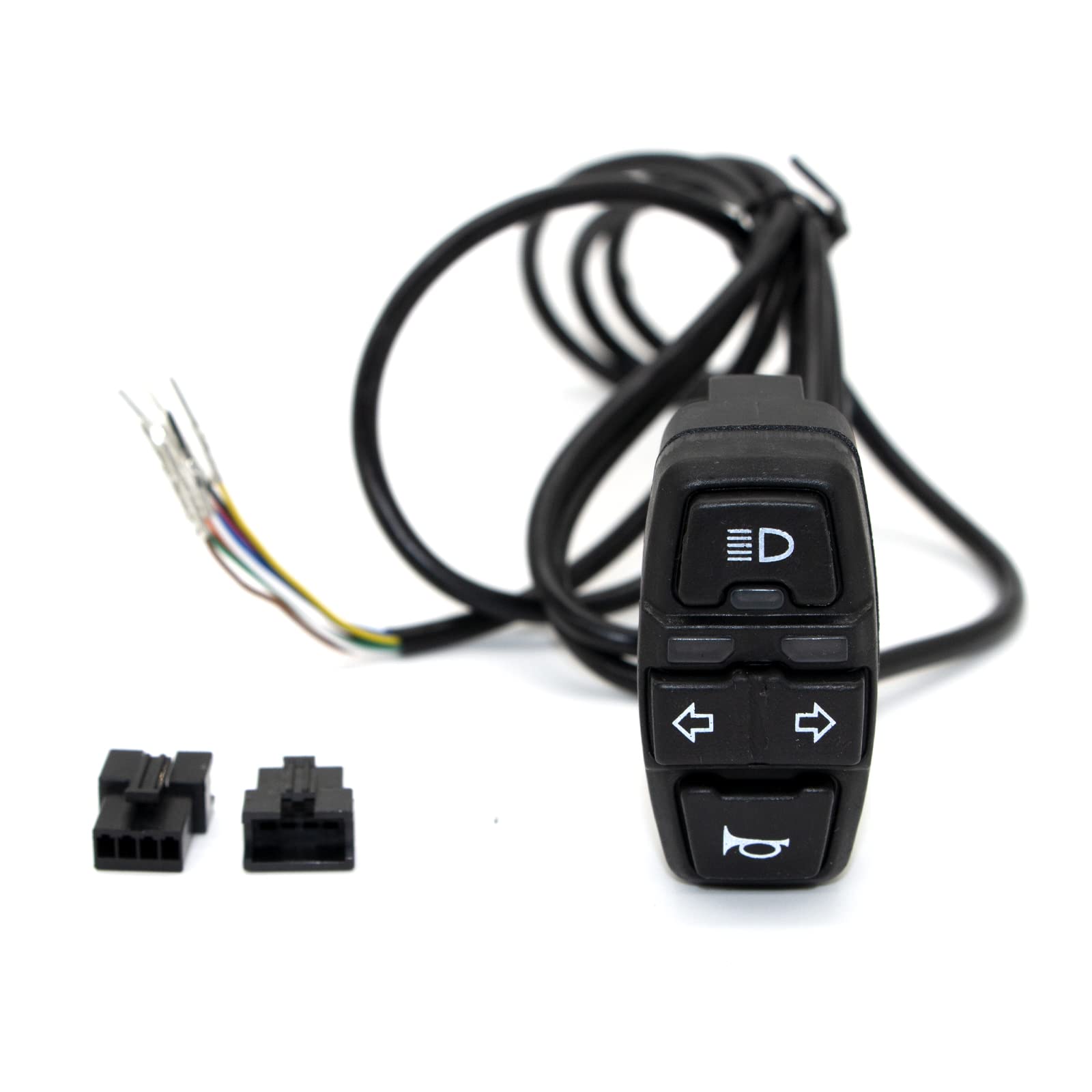 Motorcycle Head Light Turn Switch, Motorcycle Headlights Horn Turn ON/Off Control Switches,Set for Scooter Electric Bike 3-in-1
