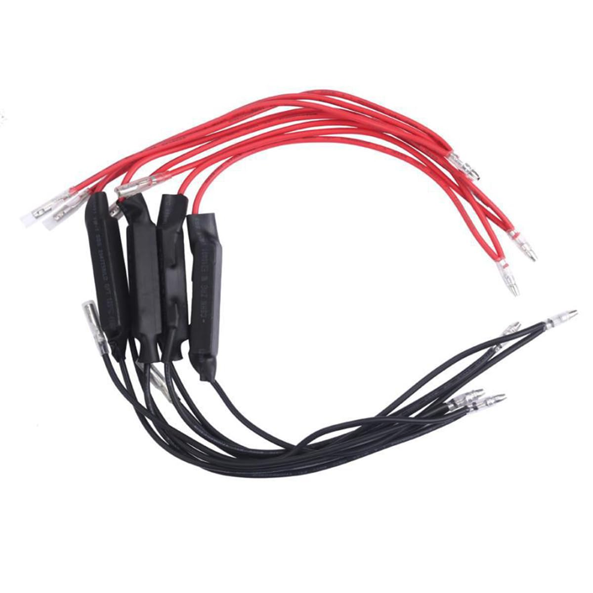 Besulen 4Pcs Motorcycle Resistor, 12V 10W Turn Signal Led Load Resistor Flash Blinker Fix Error, Universal Led Indicator Adapter