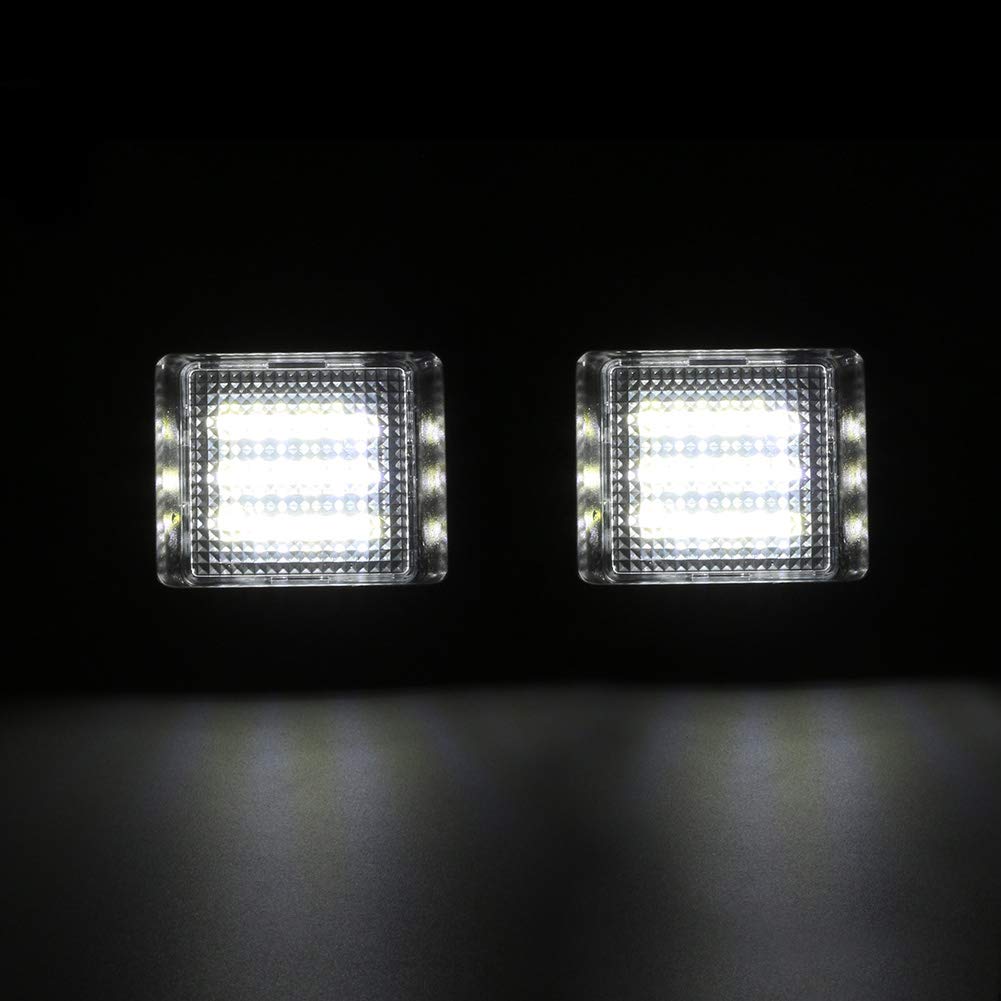 Gempro Led License Plate Lights For 2015-2020 F150 2017-2020 Raptor Rear Tag Lamp Assembly 2Pcs, 6000K White