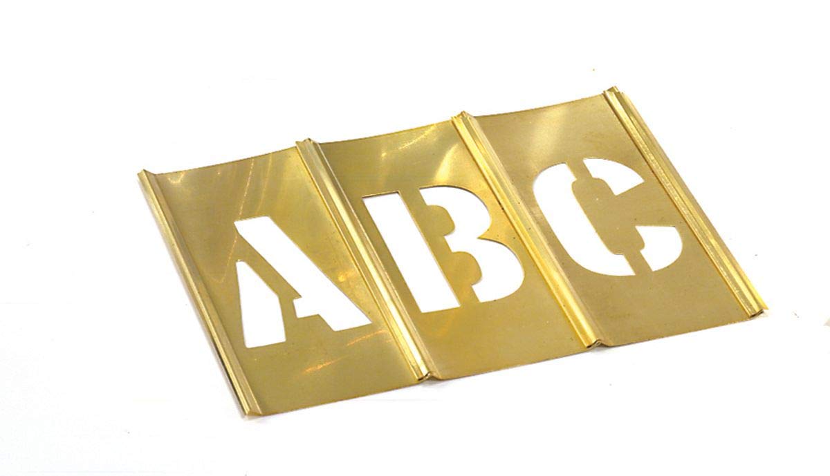 Ch Hanson 10034 4'' Brass Letters Set 33 Pc