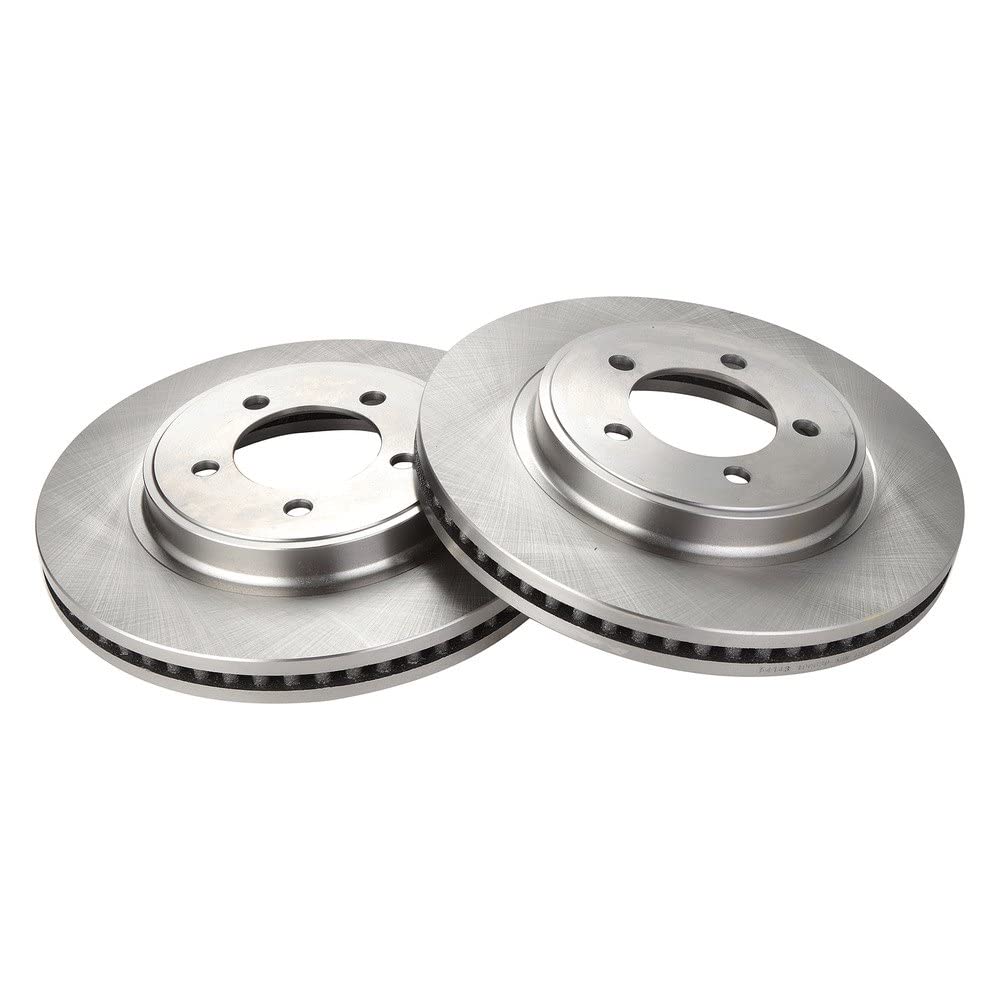 Trq Front Brake Rotors Set Vented Compatible With 2006-2010 Ford Explorer 2007-2010 Explorer Sport Trac Mercury Mountaineer