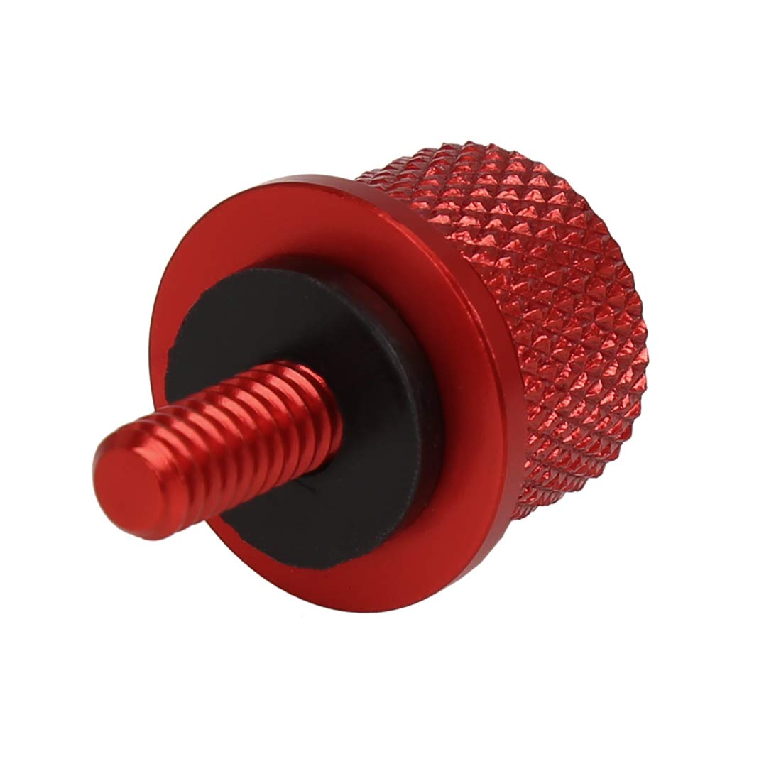 X Autohaux 1/4 Inch-20 Thread Motorcycle Red Aluminum Alloy Rear Seat Bolt Mount Screw For Harley Davidson Sportster 1996-2017