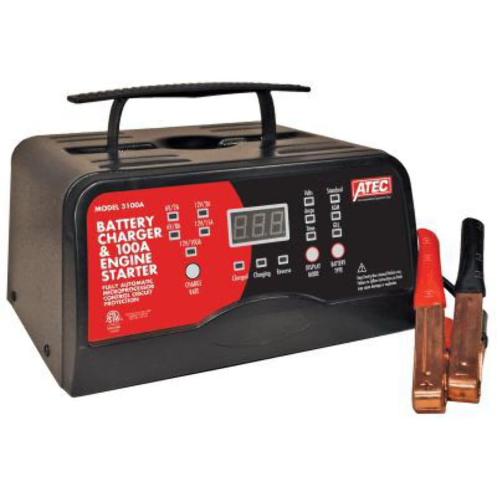 6/12 Volt Full-Rate Portable Smart Charger With 100A Engine Start