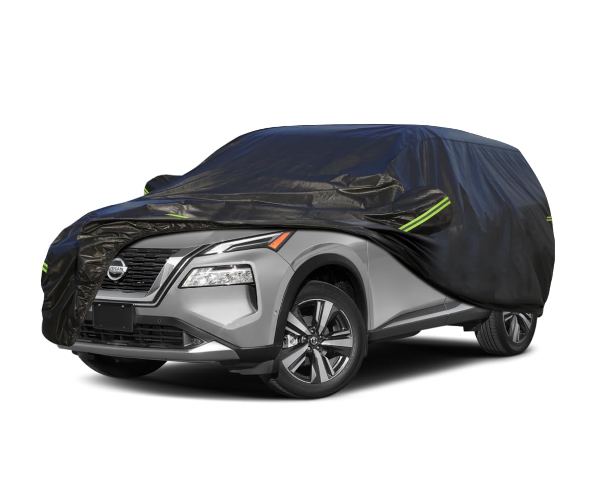 Koukou Waterproof Suv Car Cover Suitable For Nissan Rogue From 2001 To 2025, 7 Layers Windproof All Weather Waterproof Outdoor C