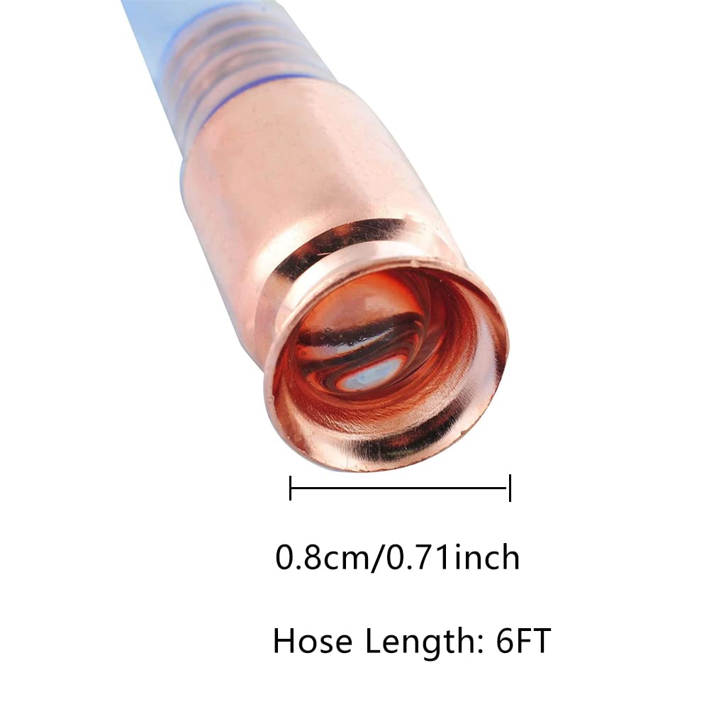 Wadoy Shaker Siphon Hose For Gasoline, Gas Siphon Hose, Safety Hand Pump Self Priming - Gas/Oil/Water/Fuel Transfer, 6Ft / 1/2 Valve (2 Pack)