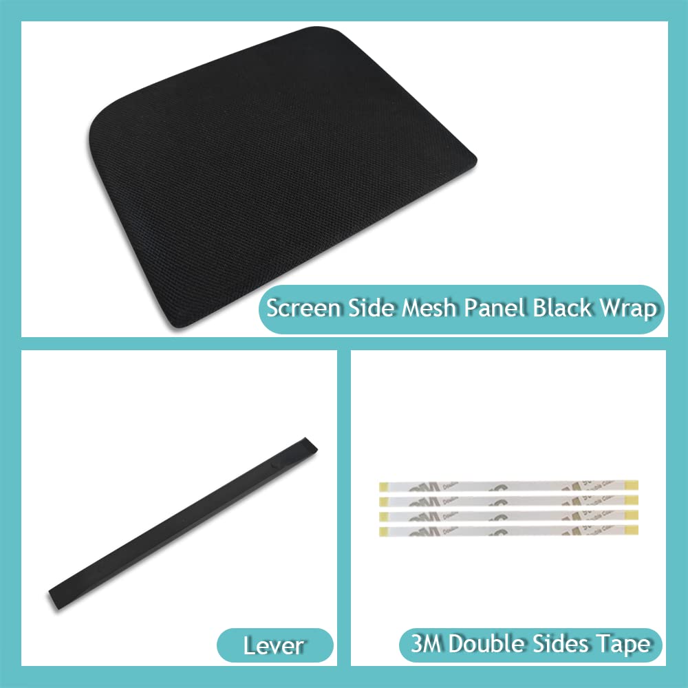 BestEvMod Ioniq5 Screen Side Mesh Panel Wrap - Black Overlay for Hyundai Ioniq 5 (2022-2025) Accessories