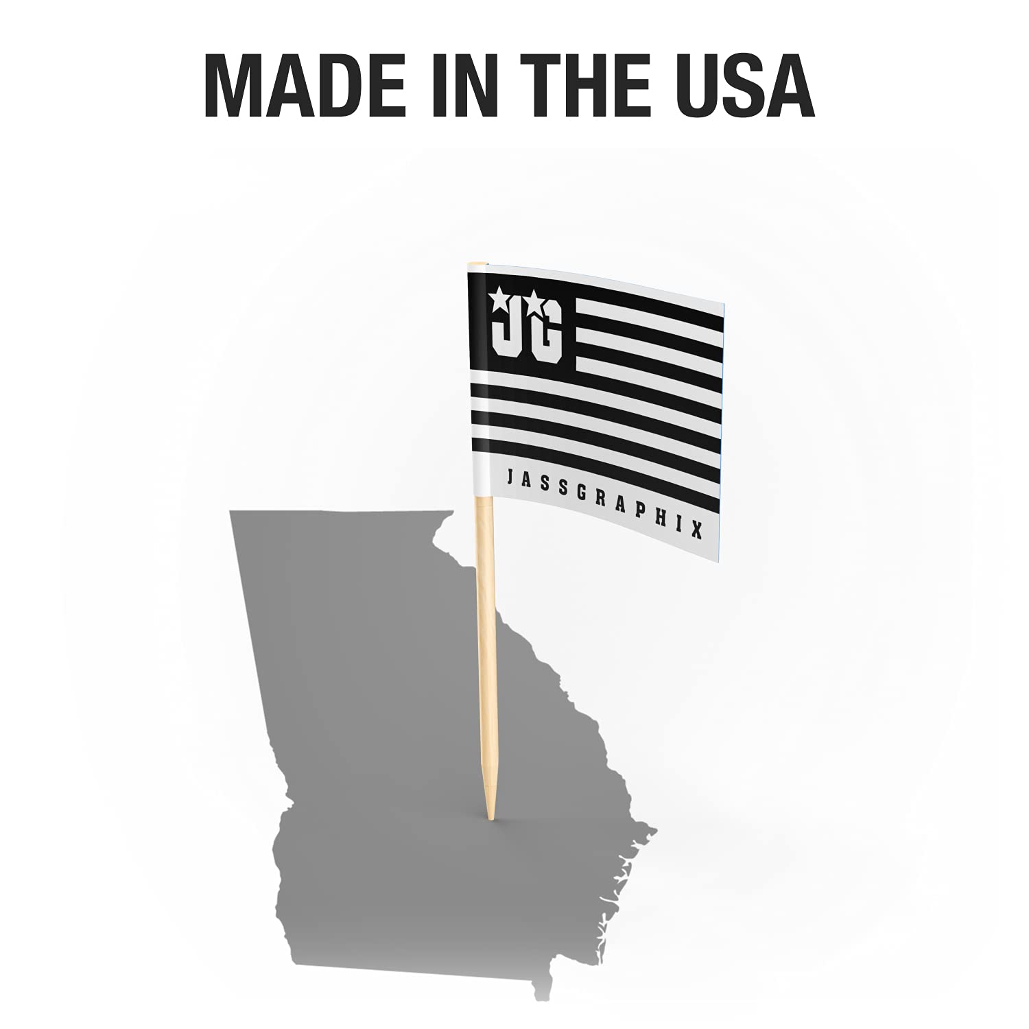 Inverted Blue American Flag License Plate On 1/8 Brushed Aluminum Composite Heavy Duty Patriot Usa Car Tag