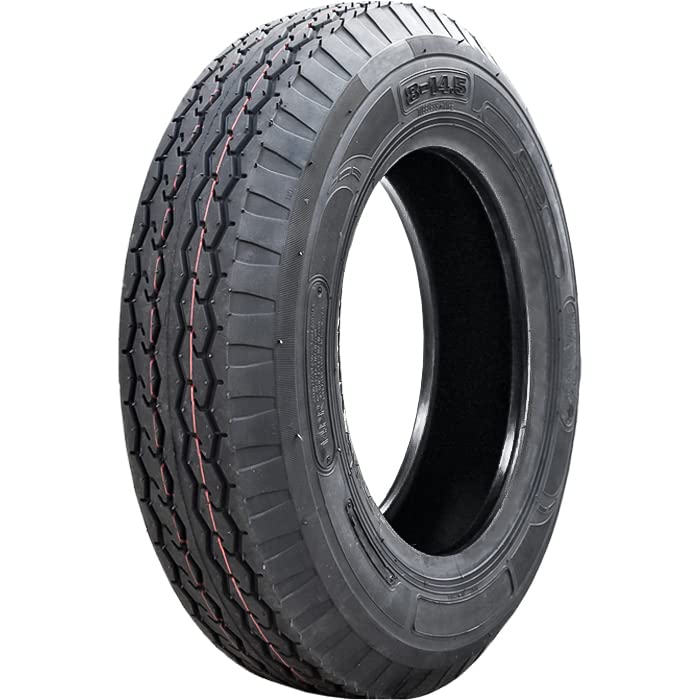 Nama NM519 Set of 2 Premium Trailer Mobile Home Tires - 8X14.5 Load Range G 14-Ply Black Side Wall