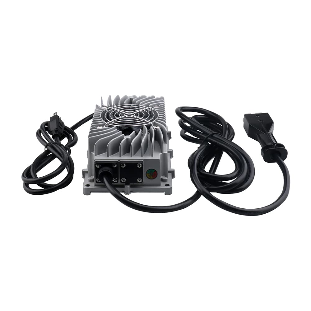 Abakoo 36V 12A Battery Charger for Ez-Go TXT Marathon 83-94, Silver, IP67 Waterproof, SB50 Connector