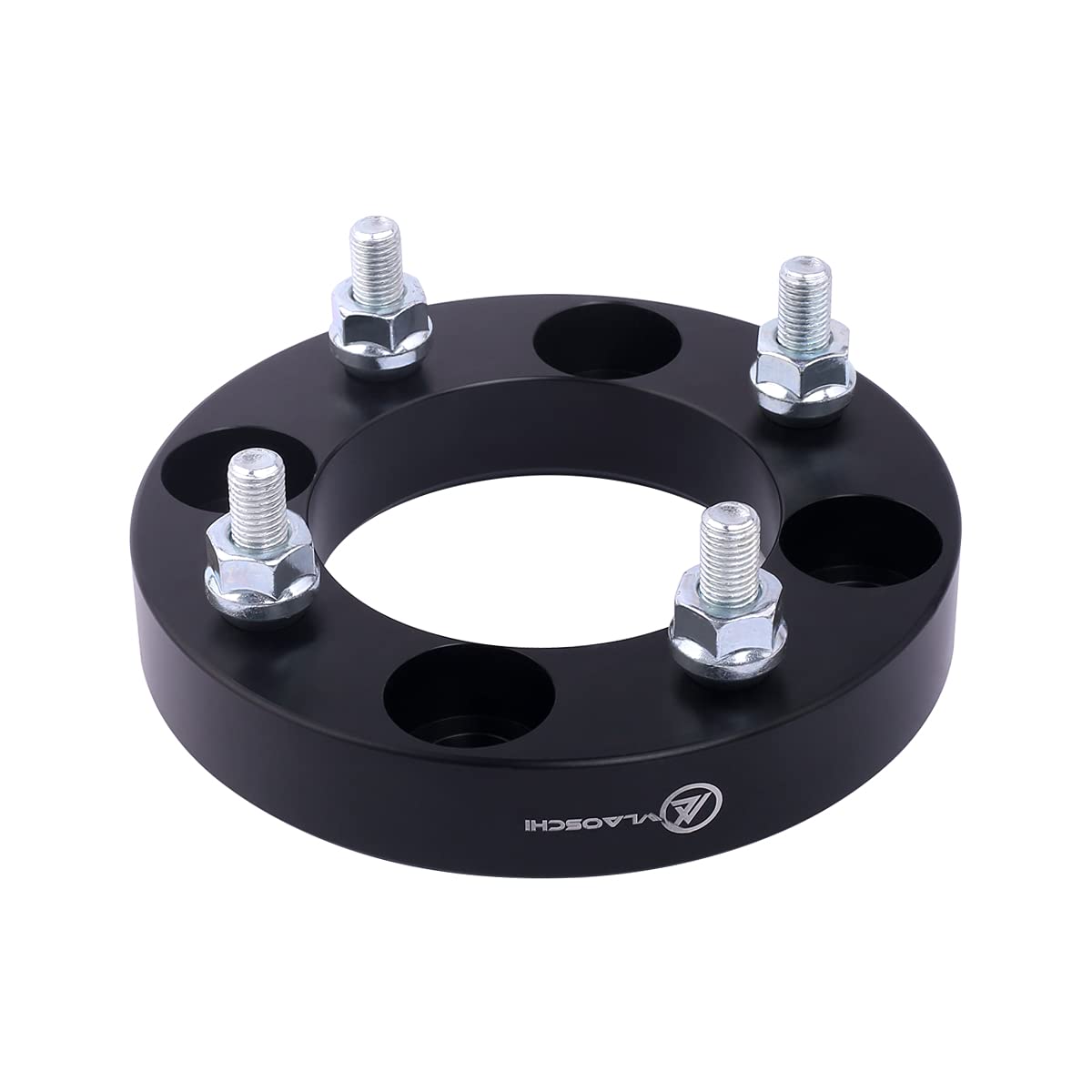 Vlaoschi Black Forged 4X115 Atv Wheel Spacers 1 Inch With 10X1.25 Studs Compatible With Yamaha Arctic-Cat 4 Lug 4/115 For 300 40