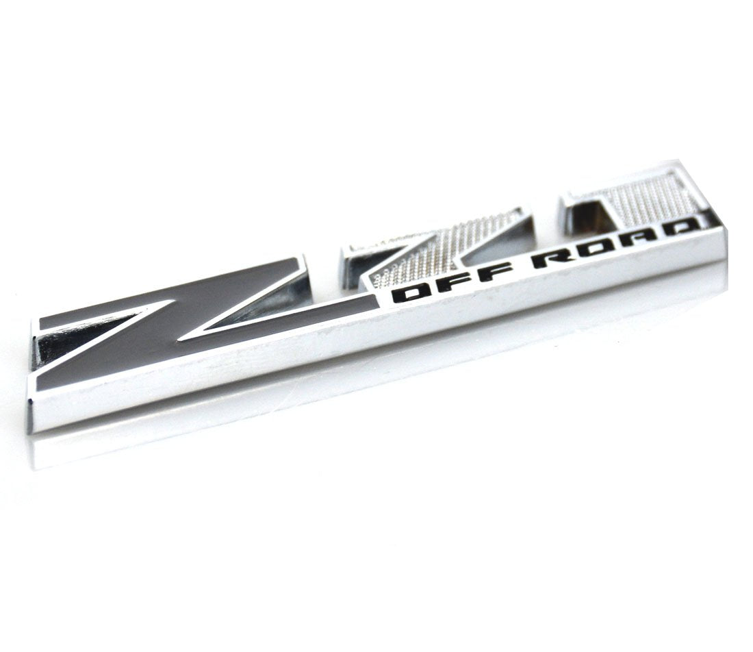 Aimoll 1Pc Grille (Small) Z71 Off Emblem Badge Replacement For Gm Chevrolet Silverado 2500Hd 3500Hd Sierra (Chrome Black)