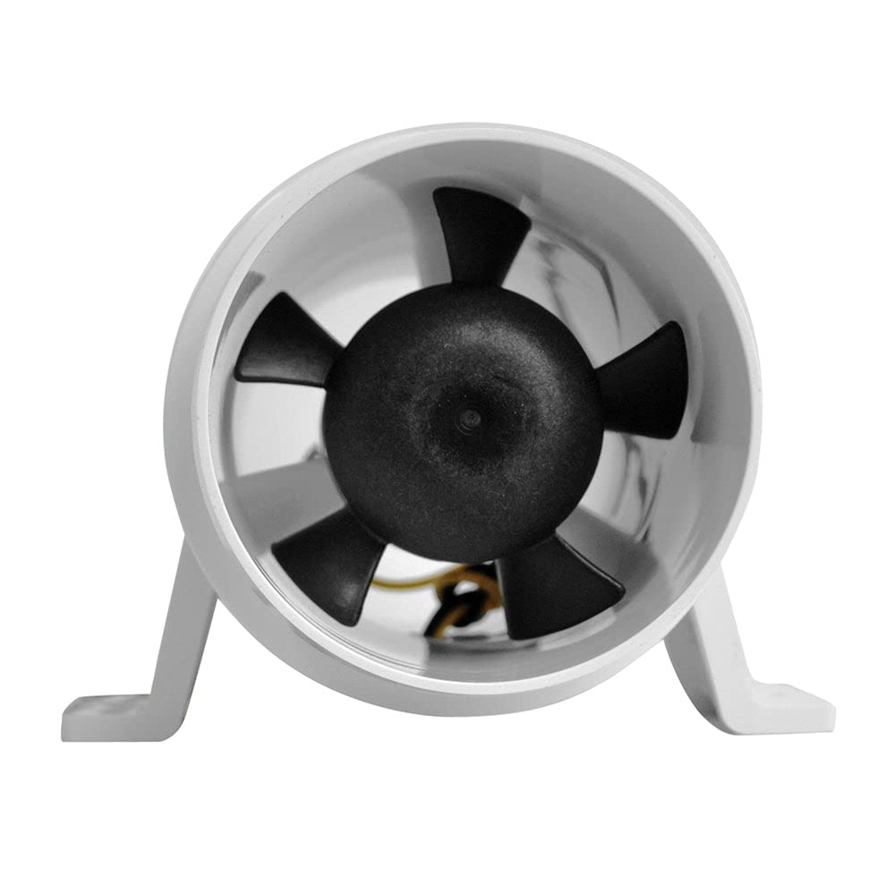 Attwood Marine (6P) Turbo 3000-3'' Blower, Water-Resistant, White, 12 Volt