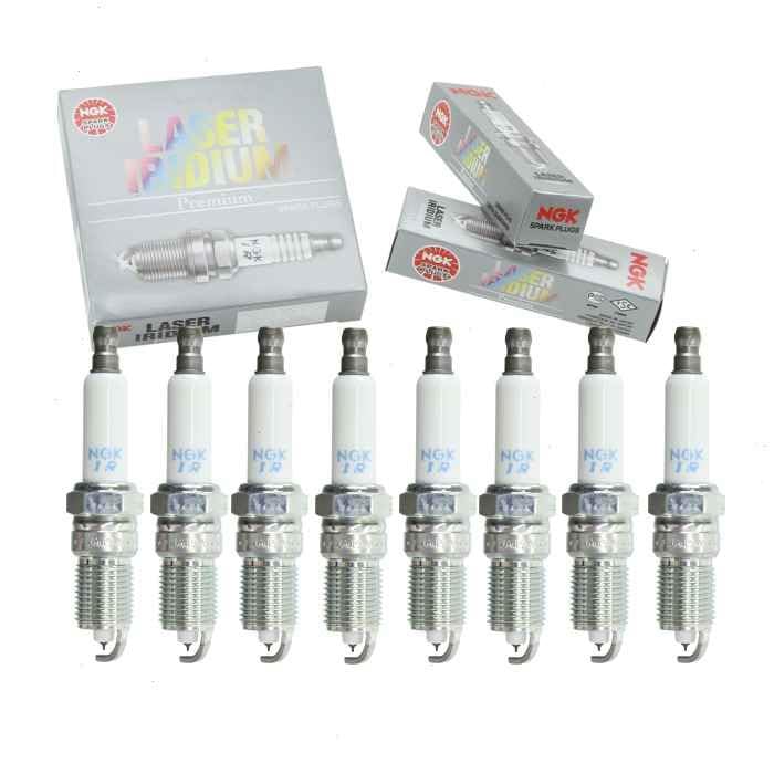 8 pc NGK Laser Iridium Spark Plugs compatible with Chevrolet Silverado 2500 HD 6.0L V8 2001-2019
