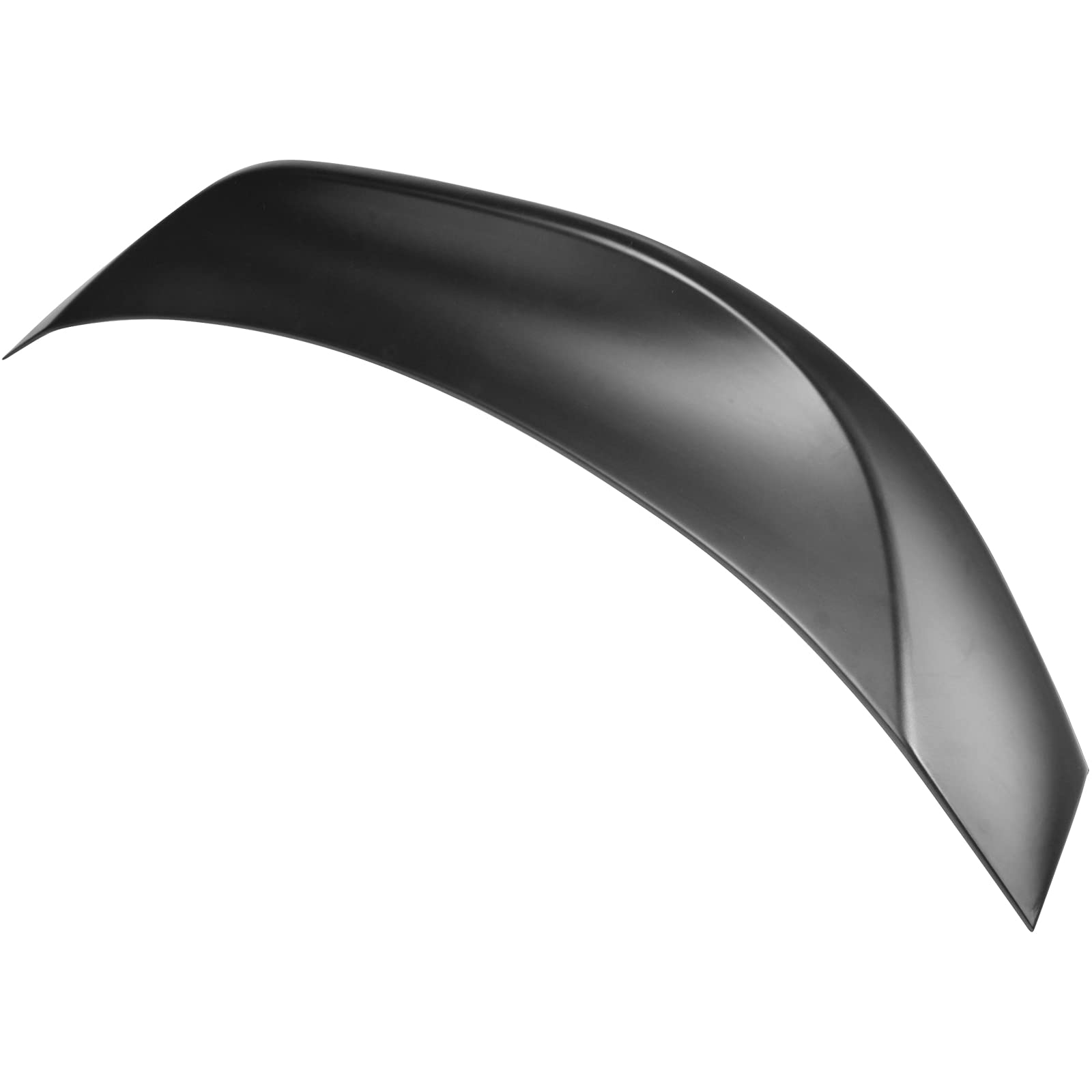Ikon Motorsports, Trunk Spoiler Compatible With 2013-2016 Scion Fr-S & 2013-2020 Subaru Brz & 2017-2020 Toyota 86, Unpainted Black Abs Plastic L Style Rear Spoiler Wing