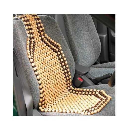 A2D Car Wooden Accupressure Design Bead Seat Cover, Seat Matt, Wooden Bead Seat Pad for Ford Mondeo Type 2