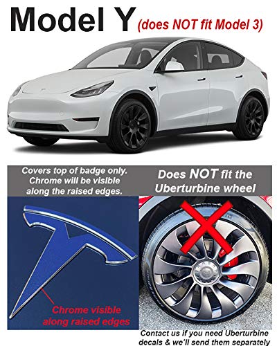 Custom Cut Graphics Logo Decal Wrap For Tesla Model Y, 11-Pc Set (Gloss Green)