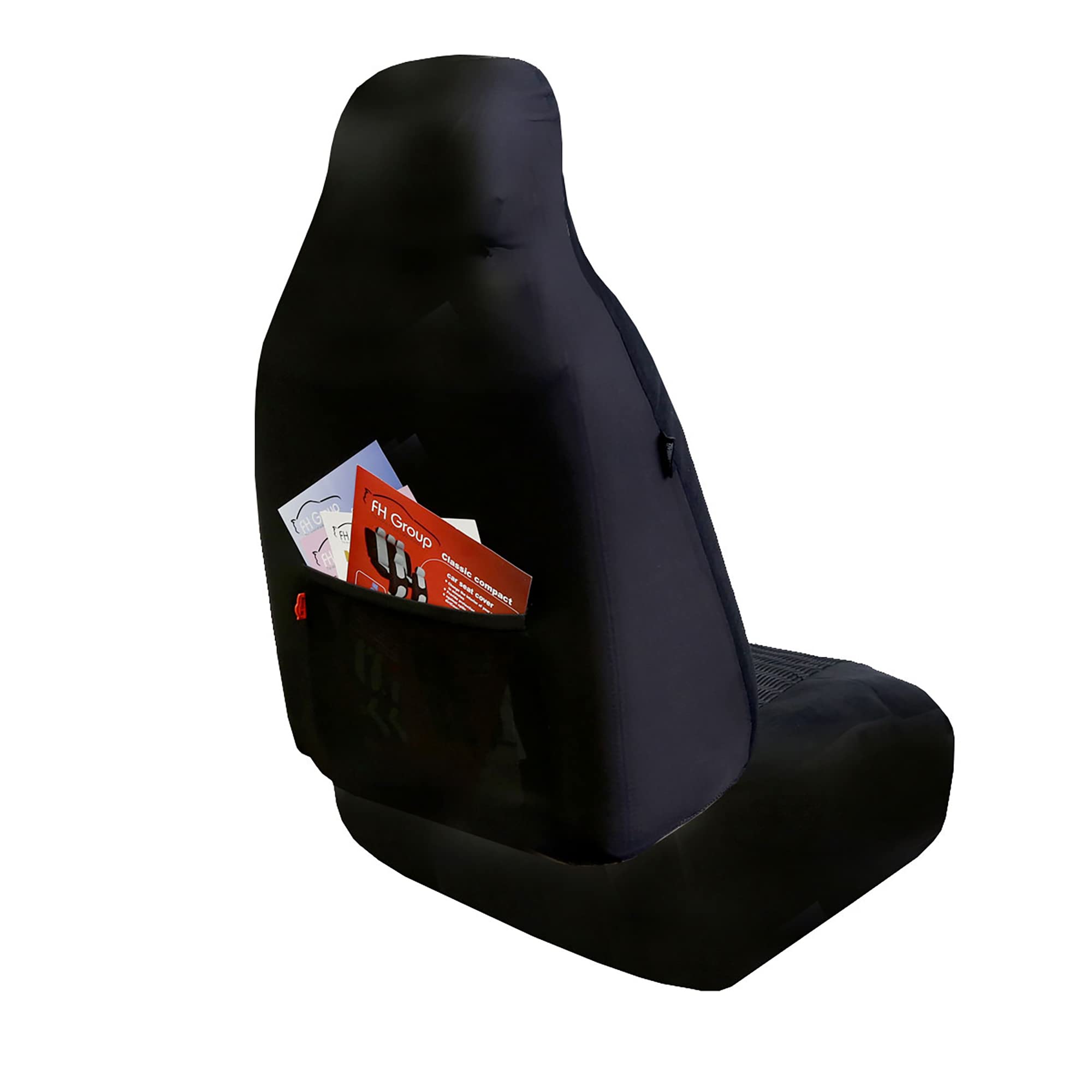 Fh Group Car Seat Cover Cloth Front Set - Car Seat Covers For Bucket Seats, 1-Piece Seat Cover, Universal Fit, Automotive Seat C