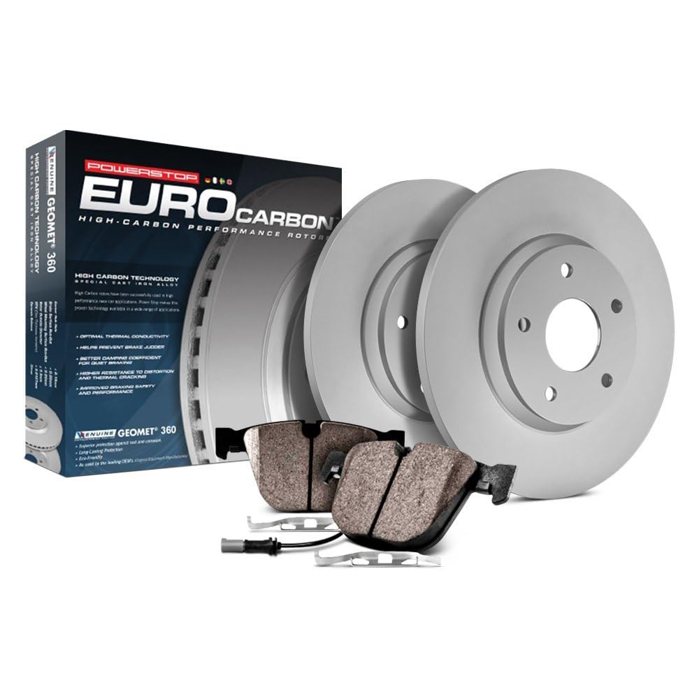 Power Stop ESK847 Rear Euro-Stop Brake Kit Volkswagen For Volkswagen Beetle 1998-2010, Volkswagen Golf 1999-2006, Volkswagen Jet