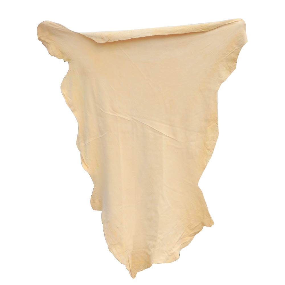 Chamois Drying Cloth Car Drying Towel Real Leather Super Absorbent Fast Drying Natural Chamois Car Wash Cloth Accessory (17.7 x 