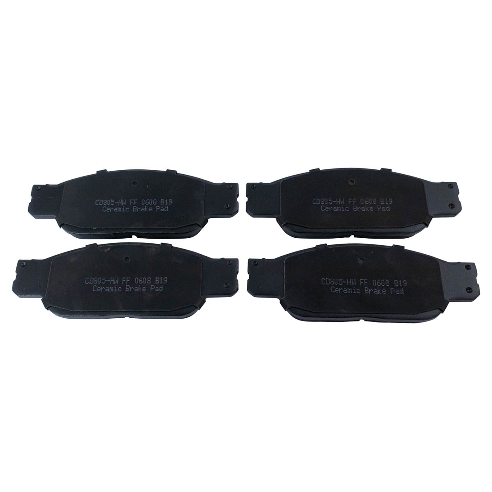 TRQ Front Brake Pads Ceramic Compatible with 2002-2005 Ford Thunderbird 2000-2002 Jaguar S-Type 2000-2006 Lincoln LS