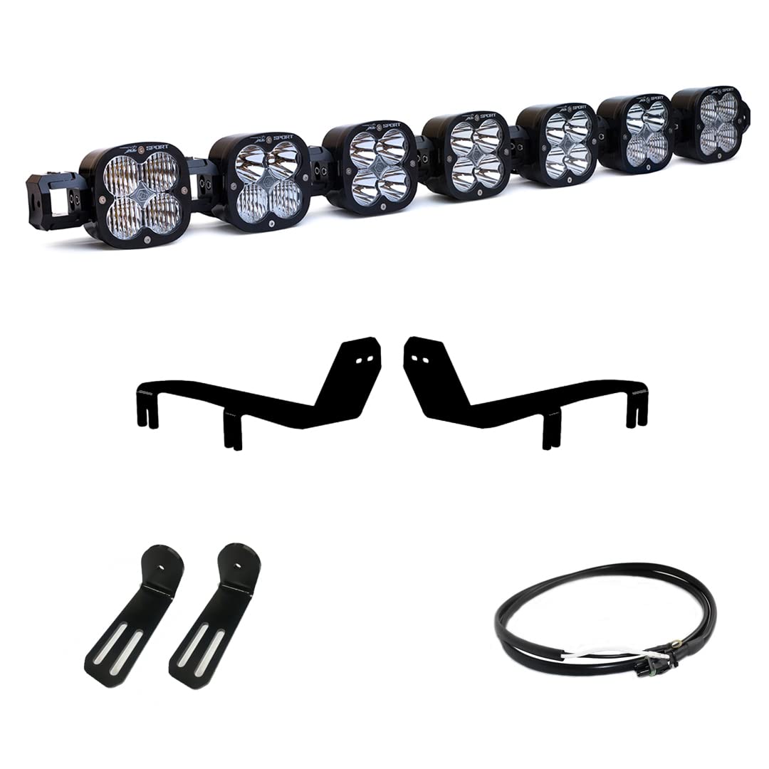 Baja Designs Xl Linkable Led Sport Bumper Light Kit For Ford F-150 Raptor 2017-20 Truck (Multi-Pattern Clear Lens)