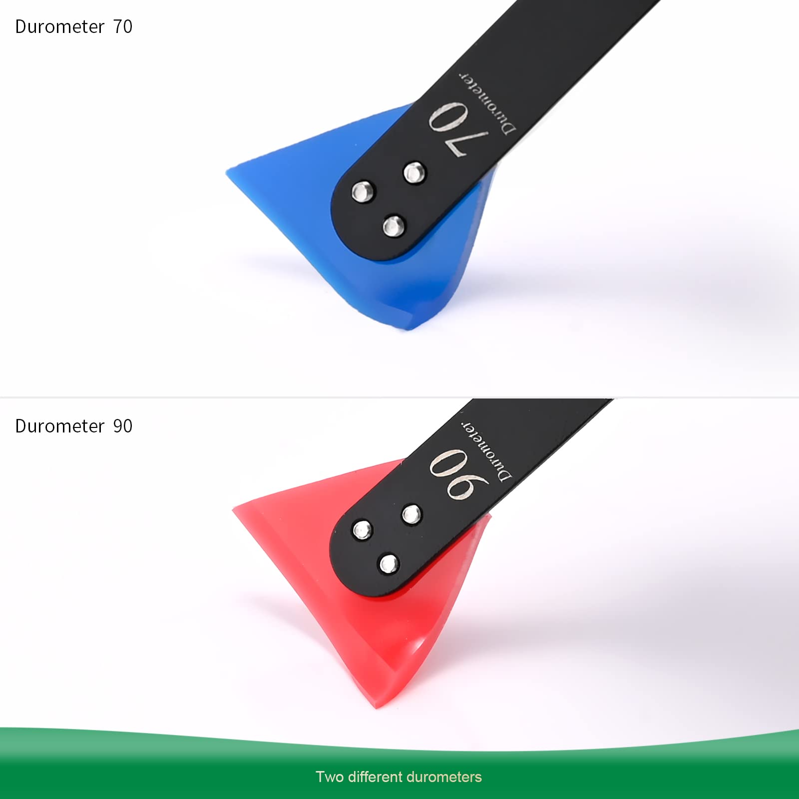 Foshio Small Squeegee For Vinyl, 2 In 1 Hardness Rubber Blade With Stainless Steel Handle Mini Squeegee For Film Installation Wi