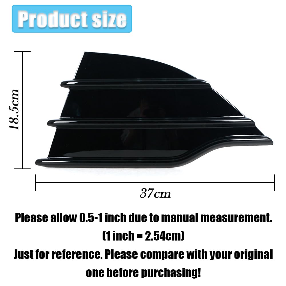 Jesymbx For Ford Kuga Escape 2013-2016 Front Bumper Cover Lower Tow Hook Grill Trim Dv4517K947B Dv4517K946B Left