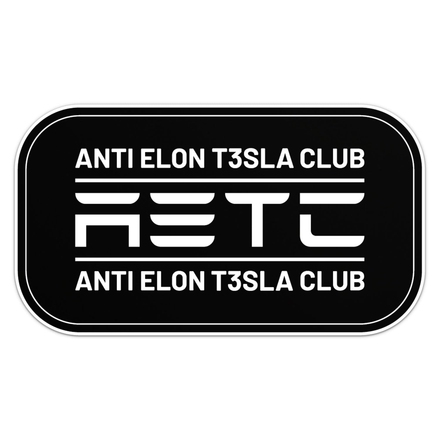 Anti Elon Club Sticker - Waterproof Vinyl Decal For Car Bumper, Laptop, Water Bottle, Bookcase, Wall, And Window, Size - 8'' Lon