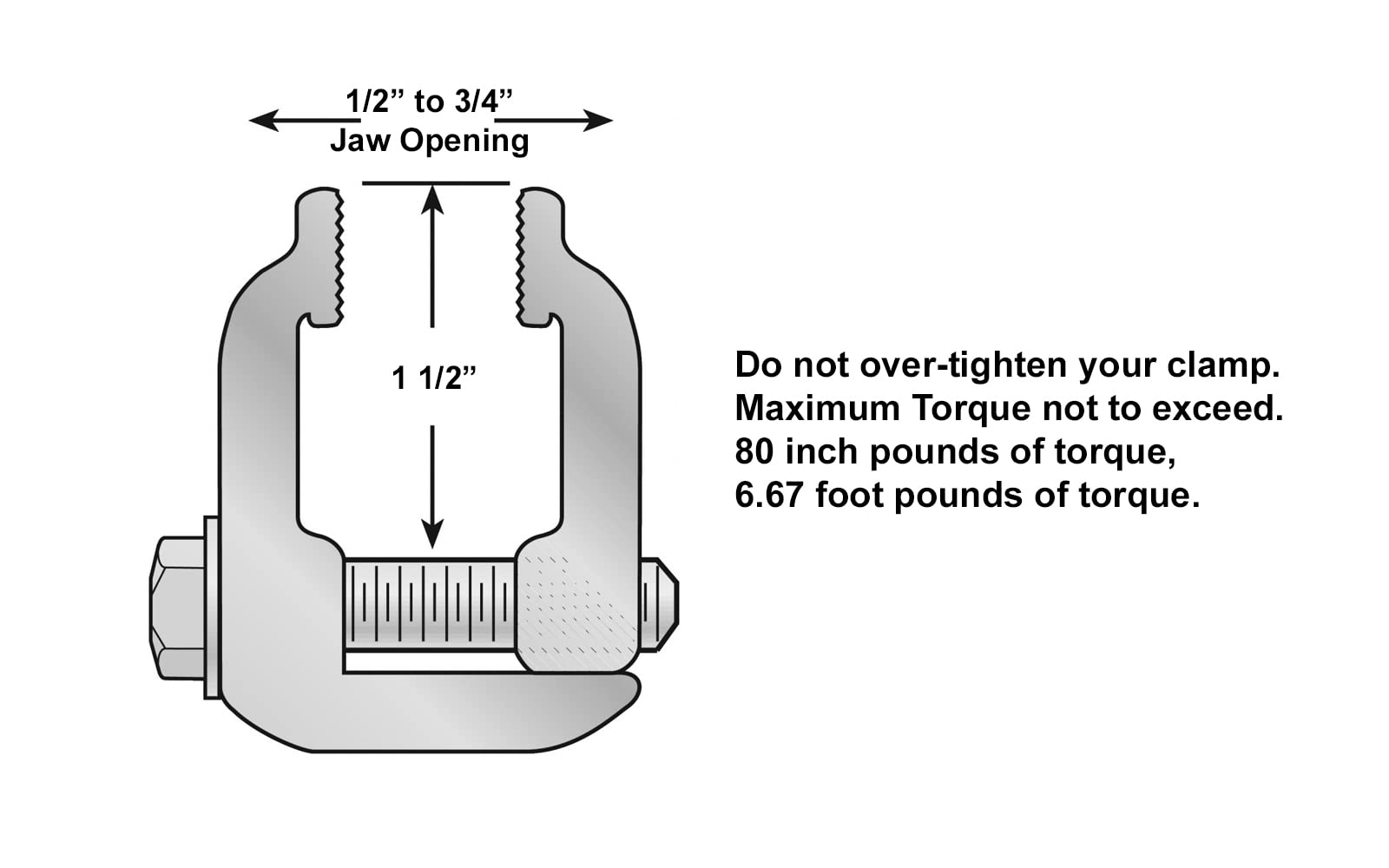 GCi STRONGER BY DESIGN G-16 Pinch Clamps for Tonneau Covers, 4 Pack, Made in USA, Aluminum, Silver