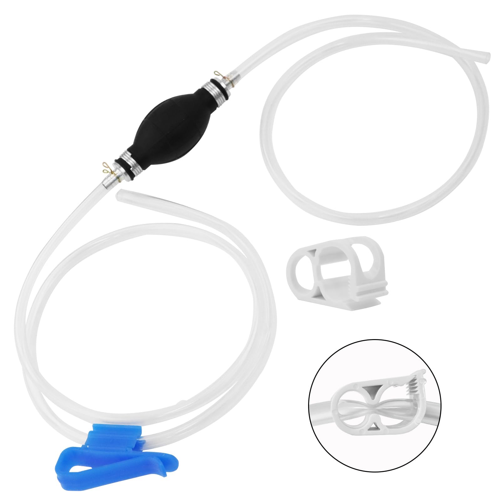FUELIO Gas Siphon Pump FUELIO - Hand Siphon Pump for Gasoline Transfer - Manual Siphon Pump For Water- Fuel Siphon Pump for Gaso