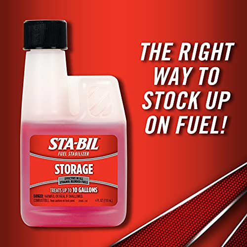 STA-BIL Storage Fuel Stabilizer - 4 oz. Counter Display, Red, Model 22205