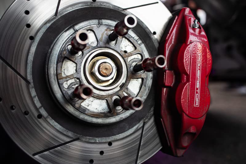 Power Stop Front S4722 Pair Of High-Temp Red Powder Coated Calipers For Ford Mustang 1999-2002 [Model Specific]