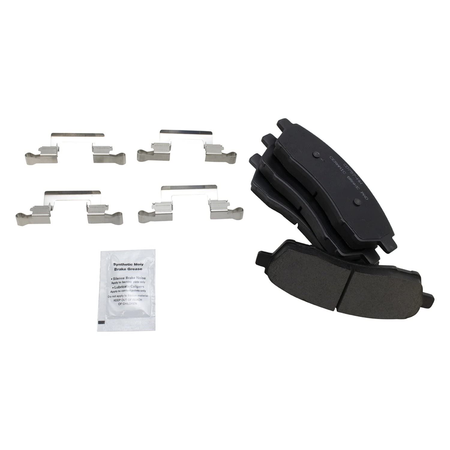 TRQ Rear Brake Pad & Rotor Kit Brake Pads Brake Rotor Ceramic Compatible with 2000-2005 Ford Excursion 1999-2004 F-250 Super Dut