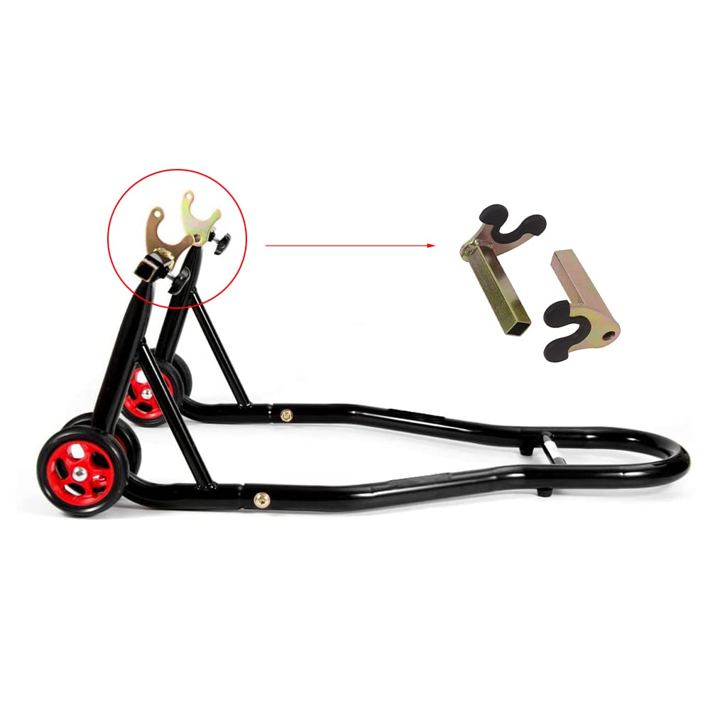 MOTO4U Motorcycle Rear Wheel Stand V Supporter - Model RWSAL02 with Rubber Protector