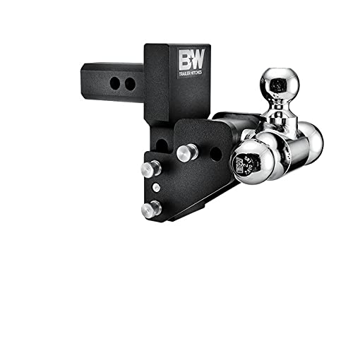 B&W Trailer Hitches Multipro Tow & Stow - Fits 2 Receiver, Tri-Ball (1-7/8 X 2 X 2-5/16), 2.5 Drop, 10,000 Gtw - Ts10064Bmp