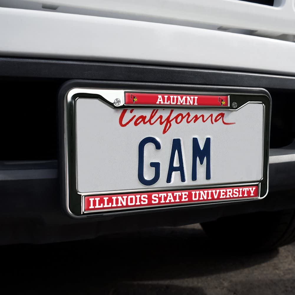 Illinois State University Alumni Logo Full Size Standard License Plate Metal Frame