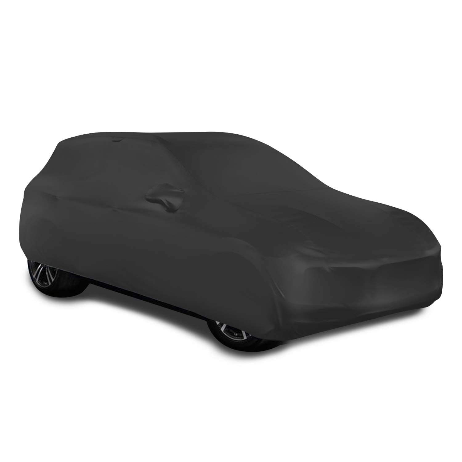 WinPower Indoor Car Cover SUV Stretch Dustproof Protection Full Car Cover for Underground Garage, Car Show, Black